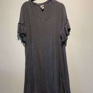 Stripped T-Shirt Dress